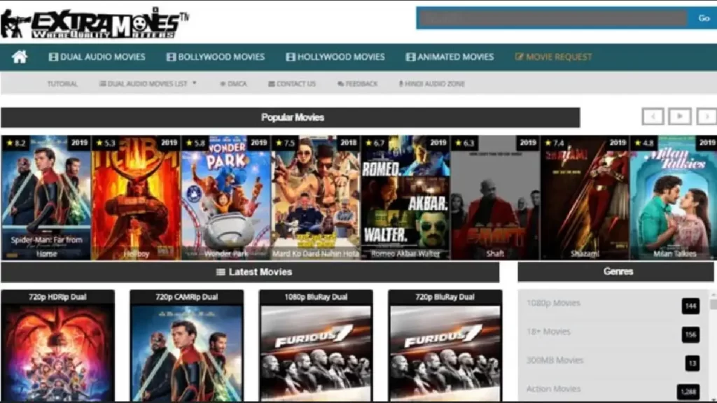 ExtraMovies 2022: Bollywood, Hollywood Hindi Dubbed Movies Download Website